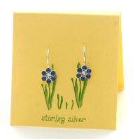 Sapphire Pretty Petal Earrings