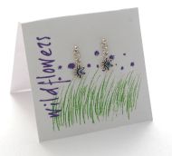 Wildflower Dangle Earring - sapphire