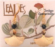 Gingko Earrings - gold