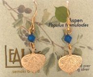 Aspen Leaf Earrings - gold