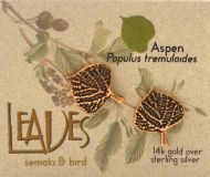 AspenLeaf Earrings - gold