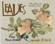 Pine Leaf Earrings - gold