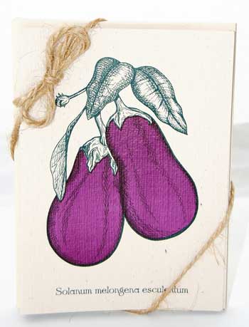 Eggplant Packaged Note Cards