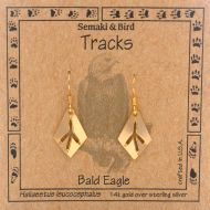 Eagle Track Earrings - gold