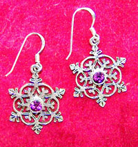 Snowflake Crystal Earrings