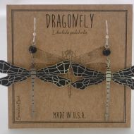 Dragonfly Earrings - silver