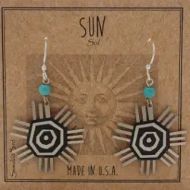 Sun Earrings - silver