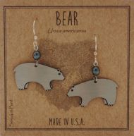 Bear Earrings - silver