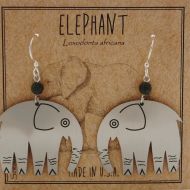 Elephant Earrings - silver