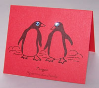 Penguin Post Earrings