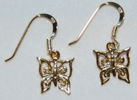 Butterfly Earrings - gold