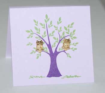 Owl Post Earrings - gold