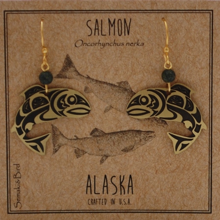 Salmon Earrings