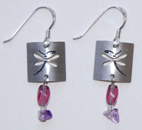 Dragonfly Petroglyph Earrings