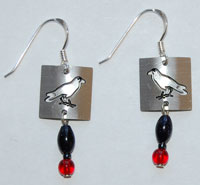 Raven Petroglyph Earrings