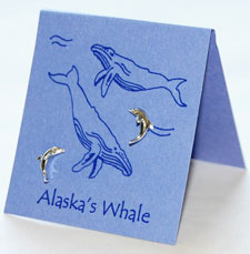Alaska's Orca Post Earrings