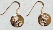 Otter Track Earrings - gold