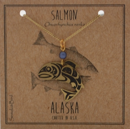 Salmon Necklace - gold