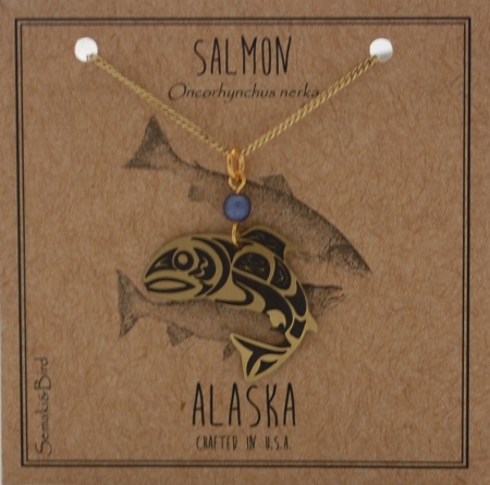 Salmon Necklace - gold