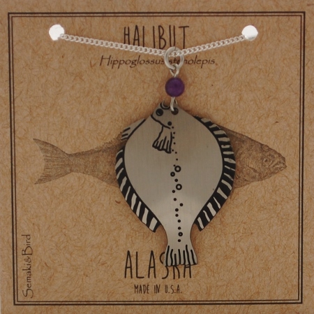 Halibut Necklace - silver