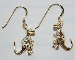 T. Rex Earrings - gold