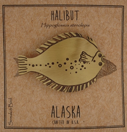 Halibut Pin - gold