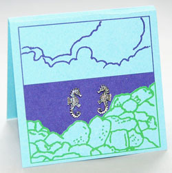 Seahorse Post Earrings