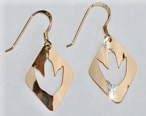 T.Rex Track Earrings - gold