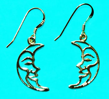 Quarter Moon Earring - gold 