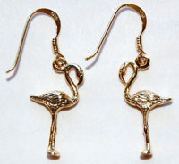 Flamingo Earrings - gold