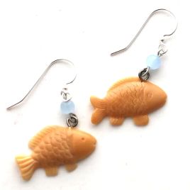 Fish Tagua Earrings