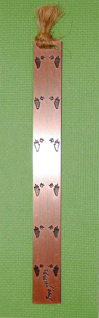 Frog Track Bookmark