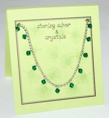 Crystal Necklace - emerald