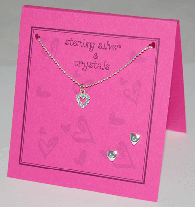 Heart Necklace Set - aurora