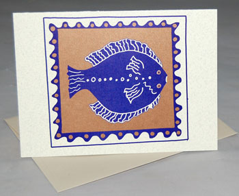 Flounder/Halibut Note Card