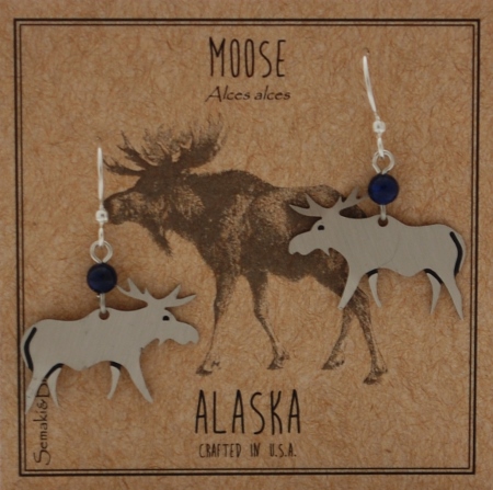 Moose Earrings - silver
