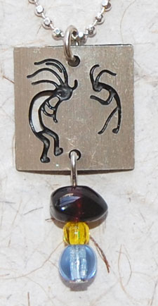 Kokopelli Petroglyph Necklace