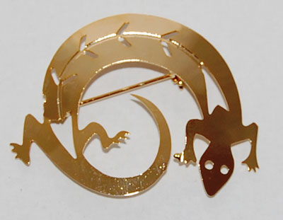 Salamander Pin - gold