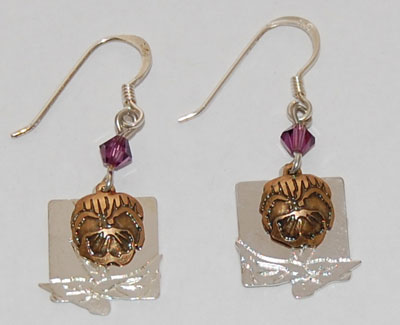 Pansy Earrings