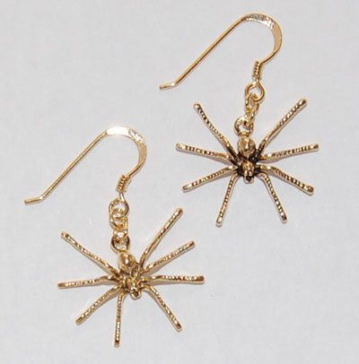 Spider Earrings - gold