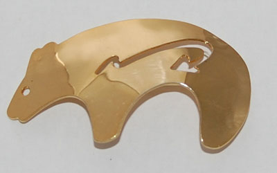 Bear Pin - gold