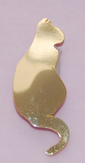Cat Pin "Sage" - gold