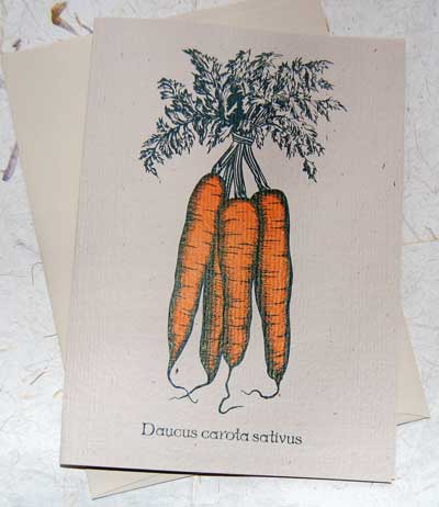 Carrot Note Card