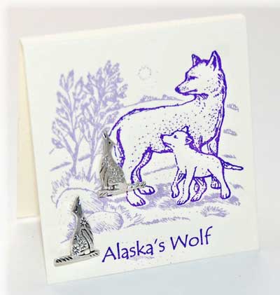 Alaska's Wolf Earrings