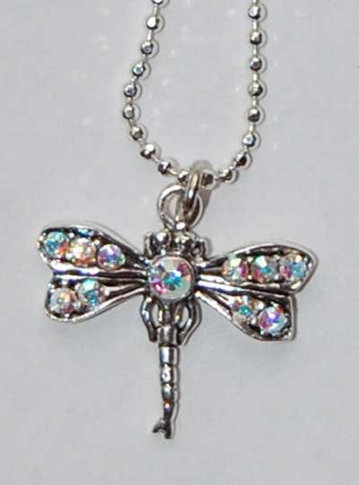 Dragonfly Necklace - aurora