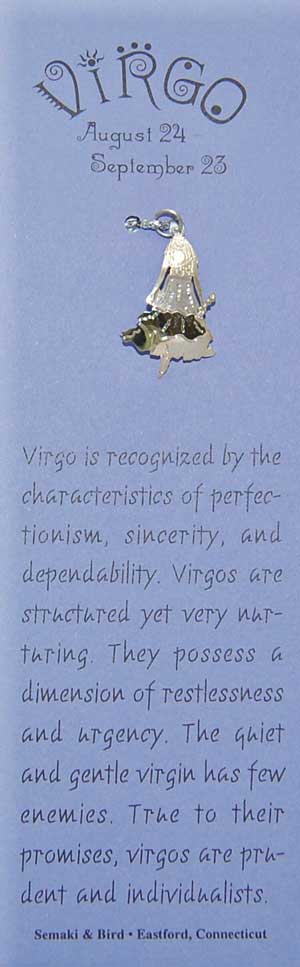 Virgo Bookmark with charm