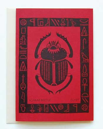 Scarab Note Card and Envelope