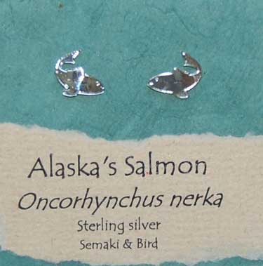 Alaska's Salmon Earrings