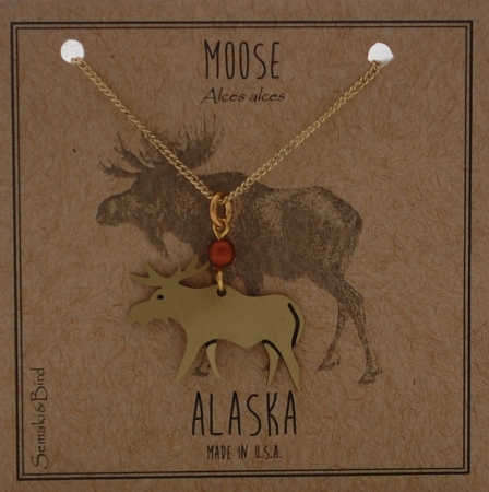 Moose Necklace - gold