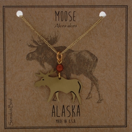 Moose Necklace - gold